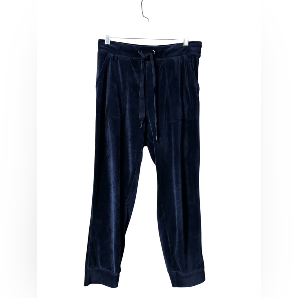 Anthropologie Saturday Sunday Women's Size S Velour Jogger Pants Navy Blue Boho